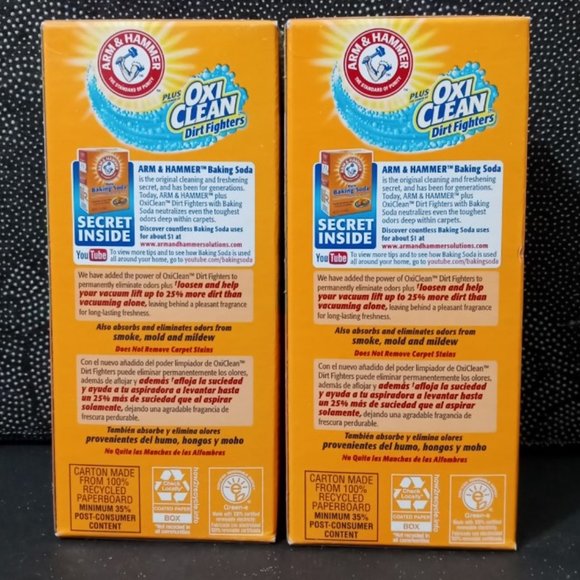 🟢 $ 5.00 Arm & Hammer Carpet Odor Eliminator plus OXI CLEAN (pack of 2) - Picture 3 of 4